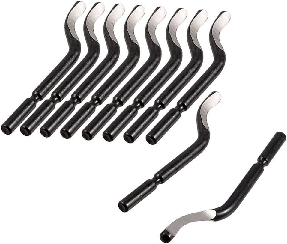 BS1010 S10 Repair Part Deburred Tool Deburring Blades, 10-Piece