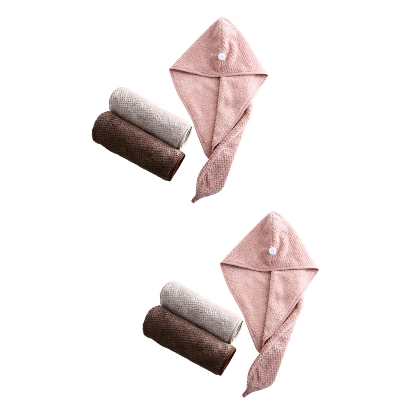 Bonnet absorbant cheveux microfibre FRCOLOR idéal pour la maison et le voyage