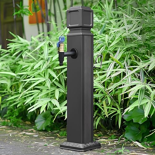 UWYTGF Water Column Garden Faucet Water Column Garden, Stainless Steel Water Column Garden Water Tap, Outdoor Hose Faucet Extender Water Column, Faucet Antifreeze Faucet,Style 1,17 * 17 * 114cm