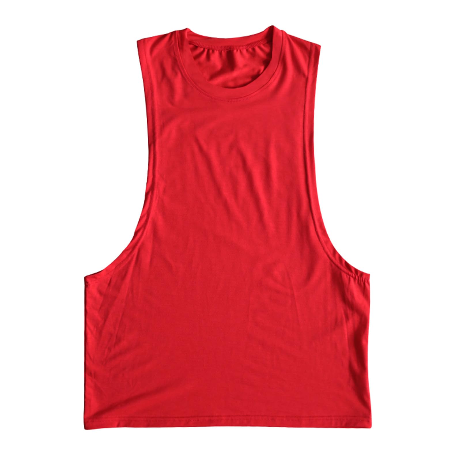 Débardeur Homme Grande Taille - Haut sans Manche Couleur Unie Tank Top Ample Fitness Gym Extérieur