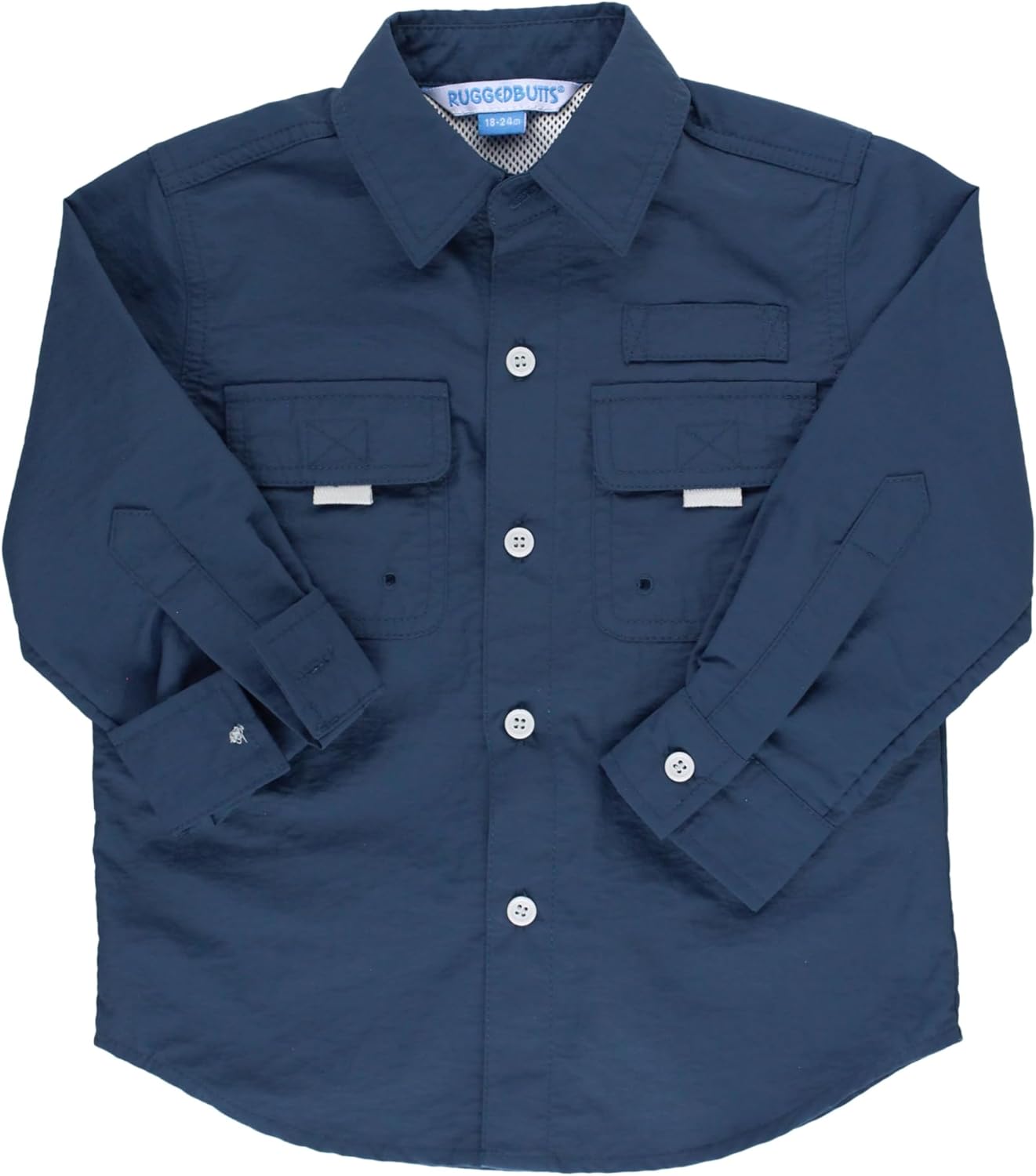 RUGGEDBUTTS Baby/Toddler Boys Sun Protective Button Down Shirt