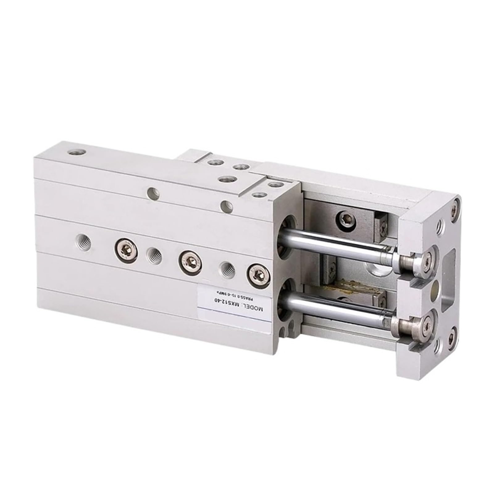 Cylindre pneumatique double effet MXS avec rail de guidage intégré pour stopper les vibrations