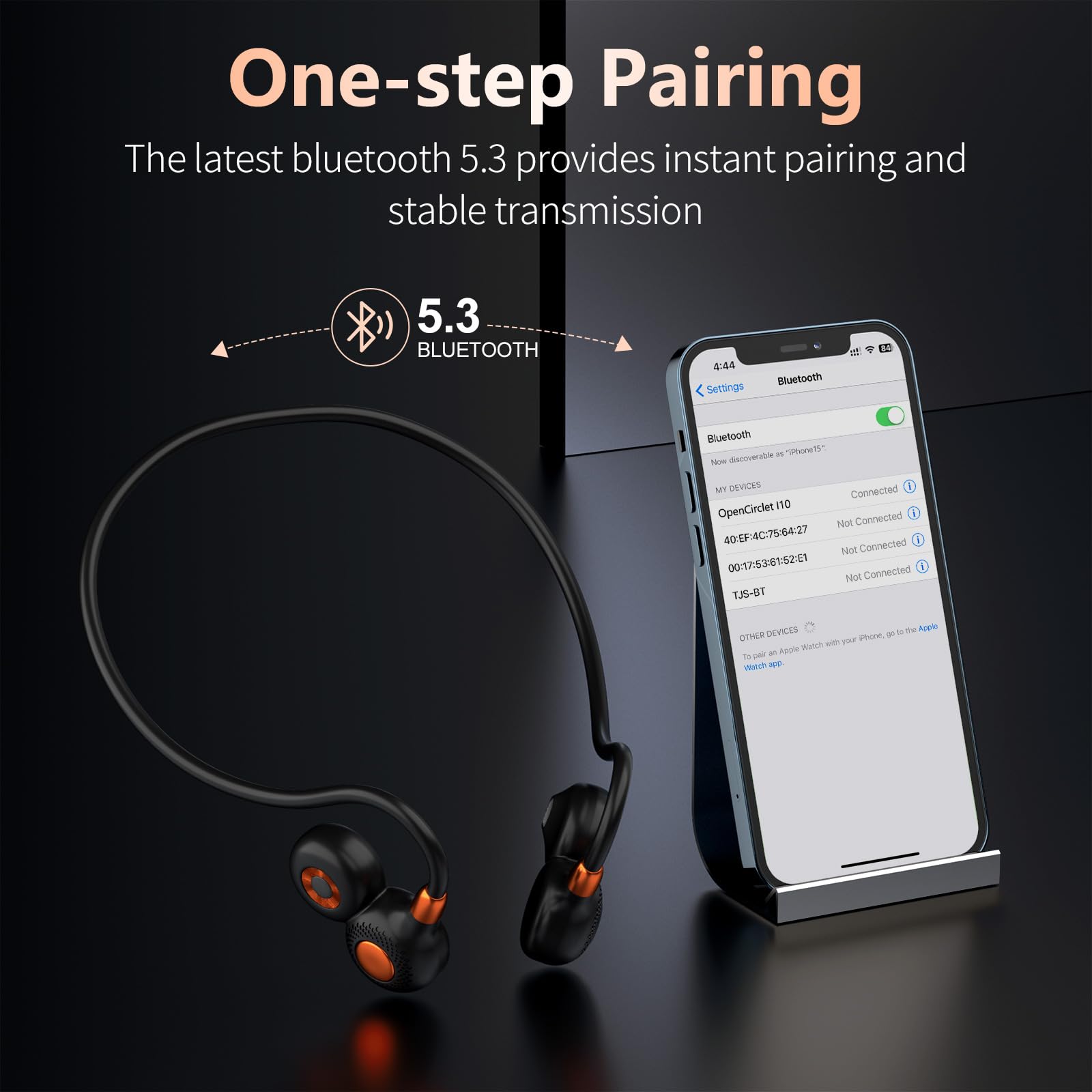 SLuB Open Ear Écouteurs Bluetooth, Casque Bluetooth sans Fil Sport