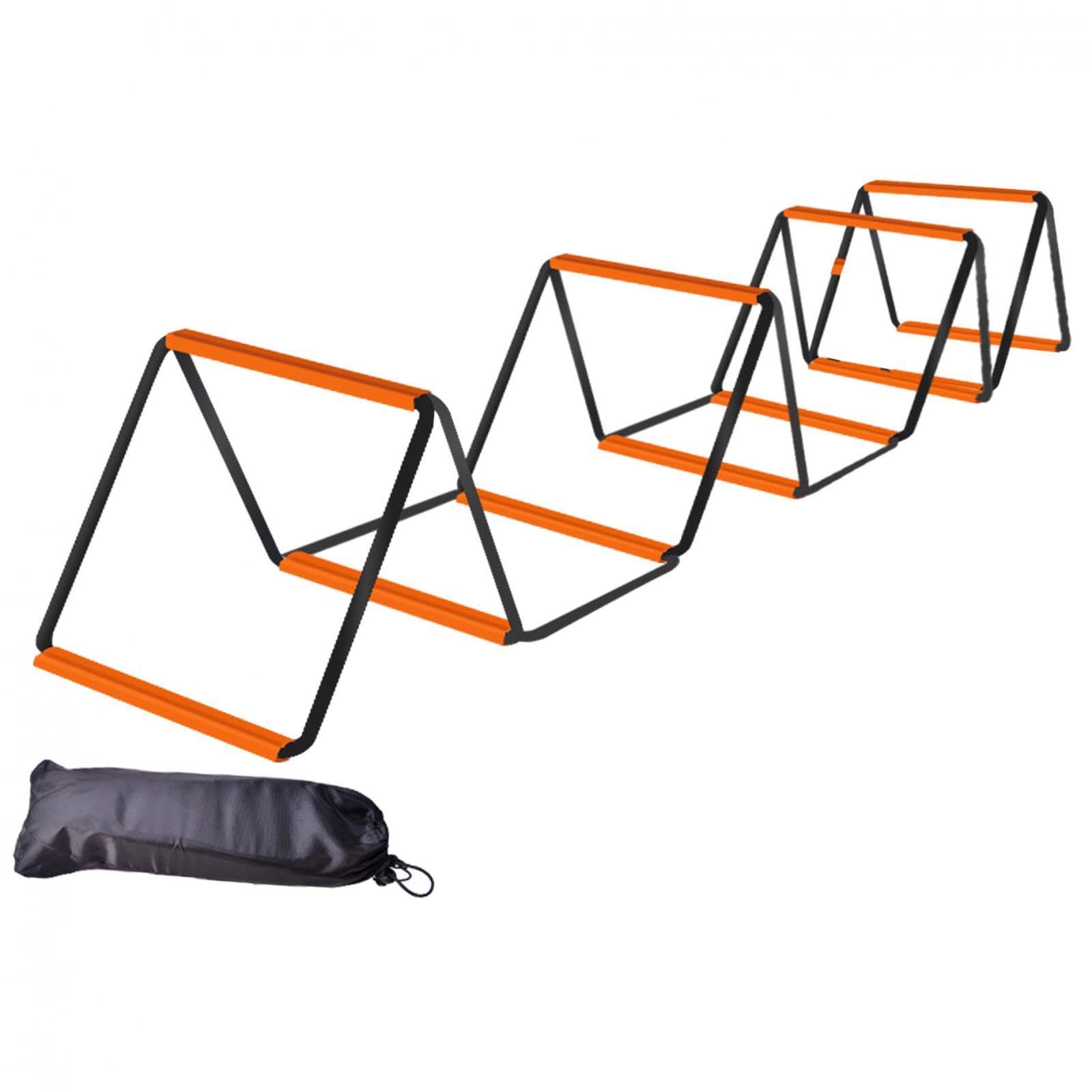 Agility Ladder Easily Set up Workout Folding Portable Football Footwork Ladder 10 Grids with Bag| Sports Equipment | Outdoor Sports Gear | Exercise Gear-image-39