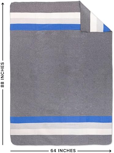 Miniatura 2 de Arcturus Rainier Manta de Lana - 4.5 libras cálida, pesada, lavable, grande  Ideal para camping, al aire libre, supervivencia y kits de emergencia