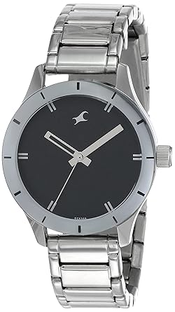 Fastrack Monochrome Analog Black Dial Womens Watch - 6078SM06