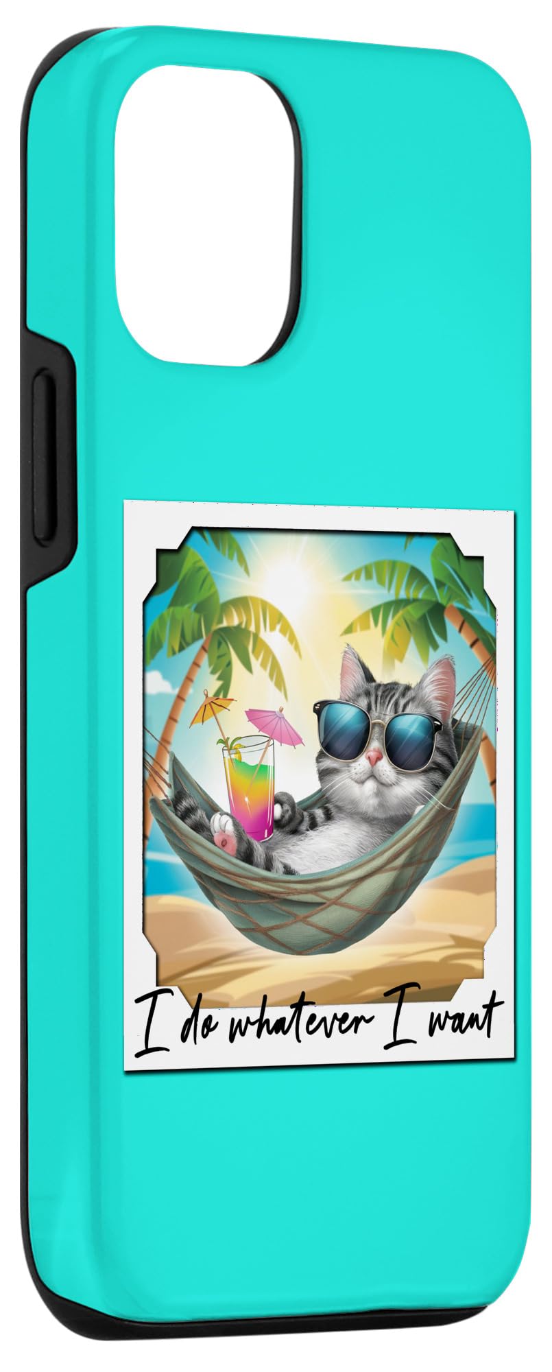 iPhone 13 Pro FUNNY CAT I DO WHAT I WANT Snapshot Cat Case - Image 3
