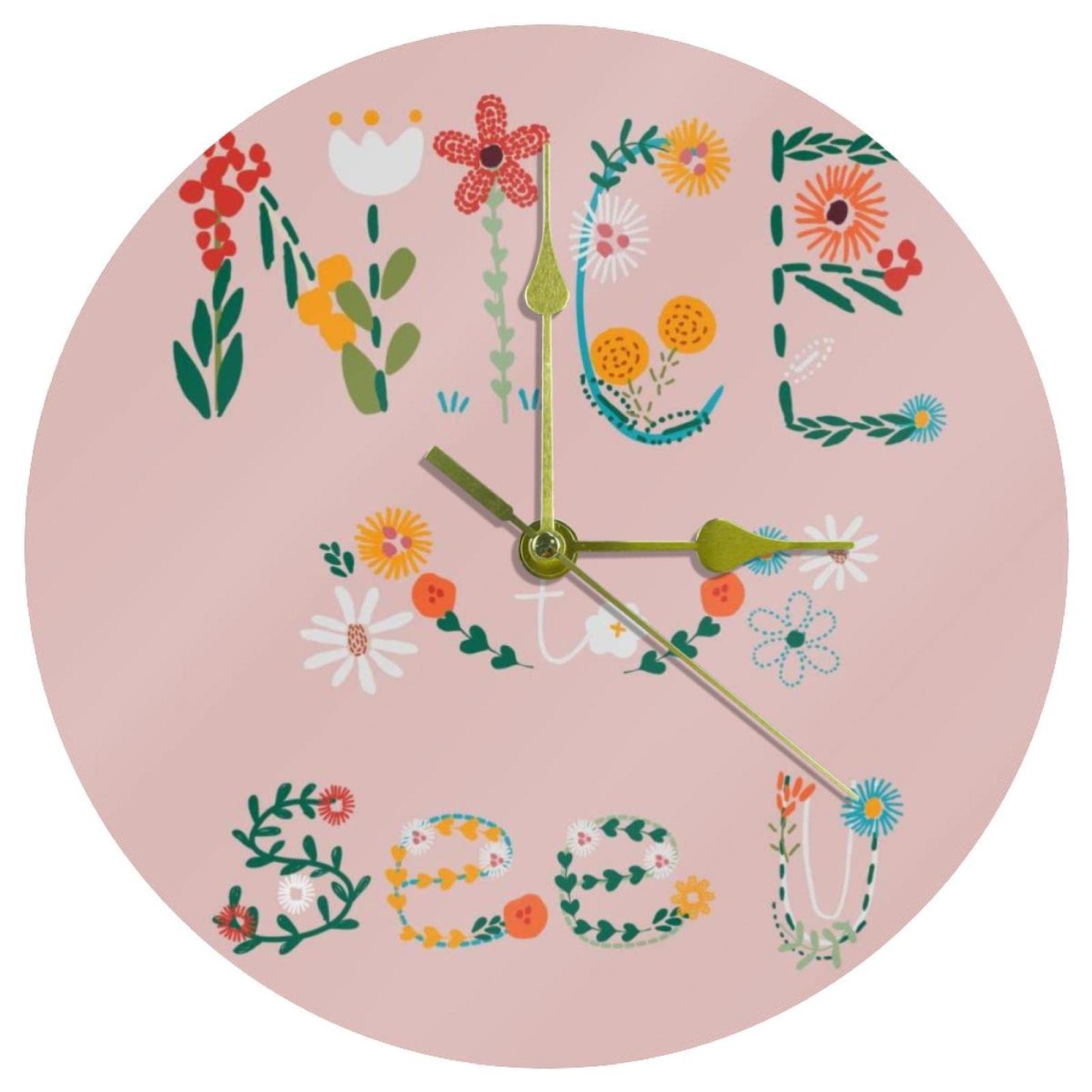 Horloge murale silencieuse ronde en acrylique 24 cm pour apaiser vos espaces de vie