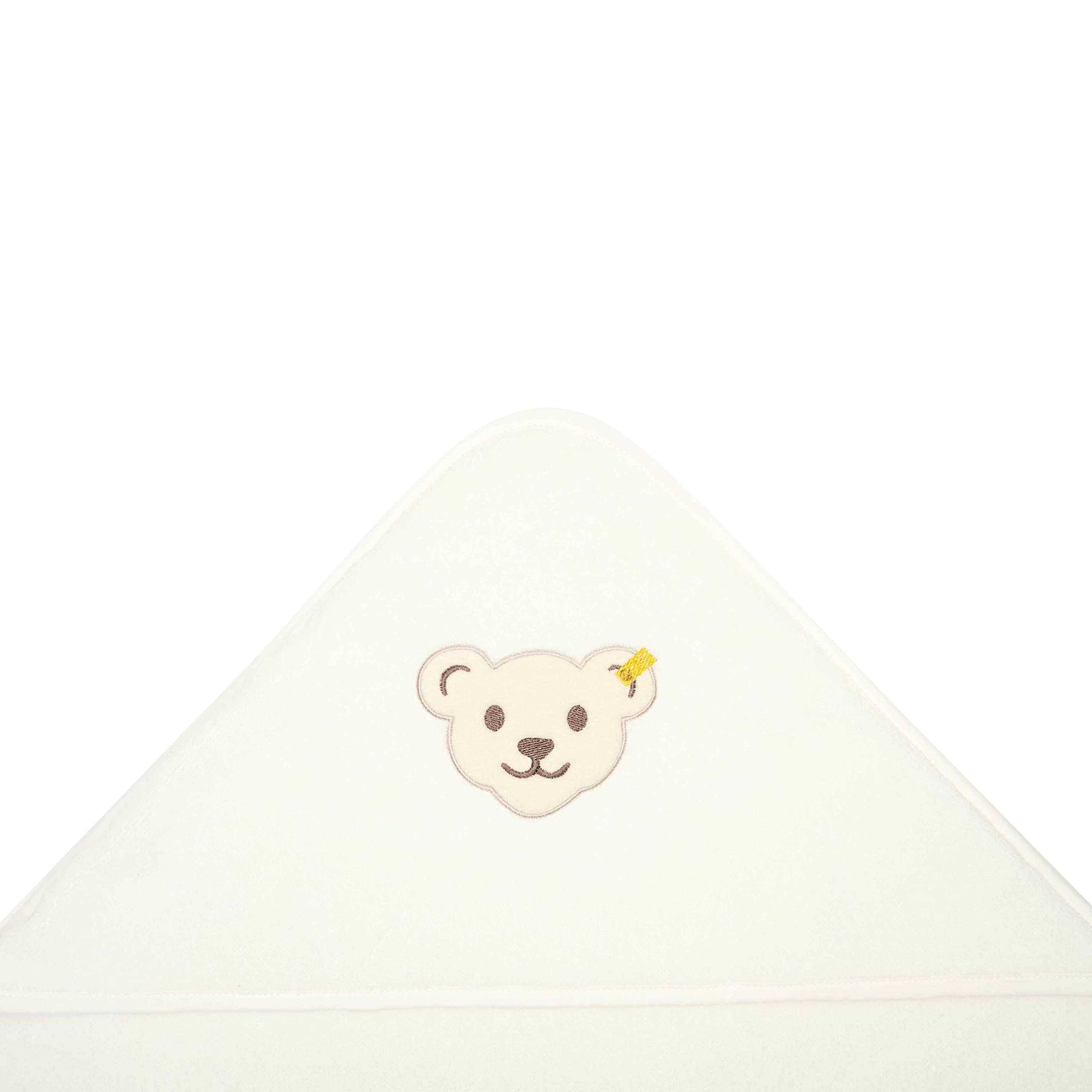 Steiff Unisex Kids Mini Basic ręcznik kąpielowy z kapturem, Cloud Dancer, jeden rozmiar