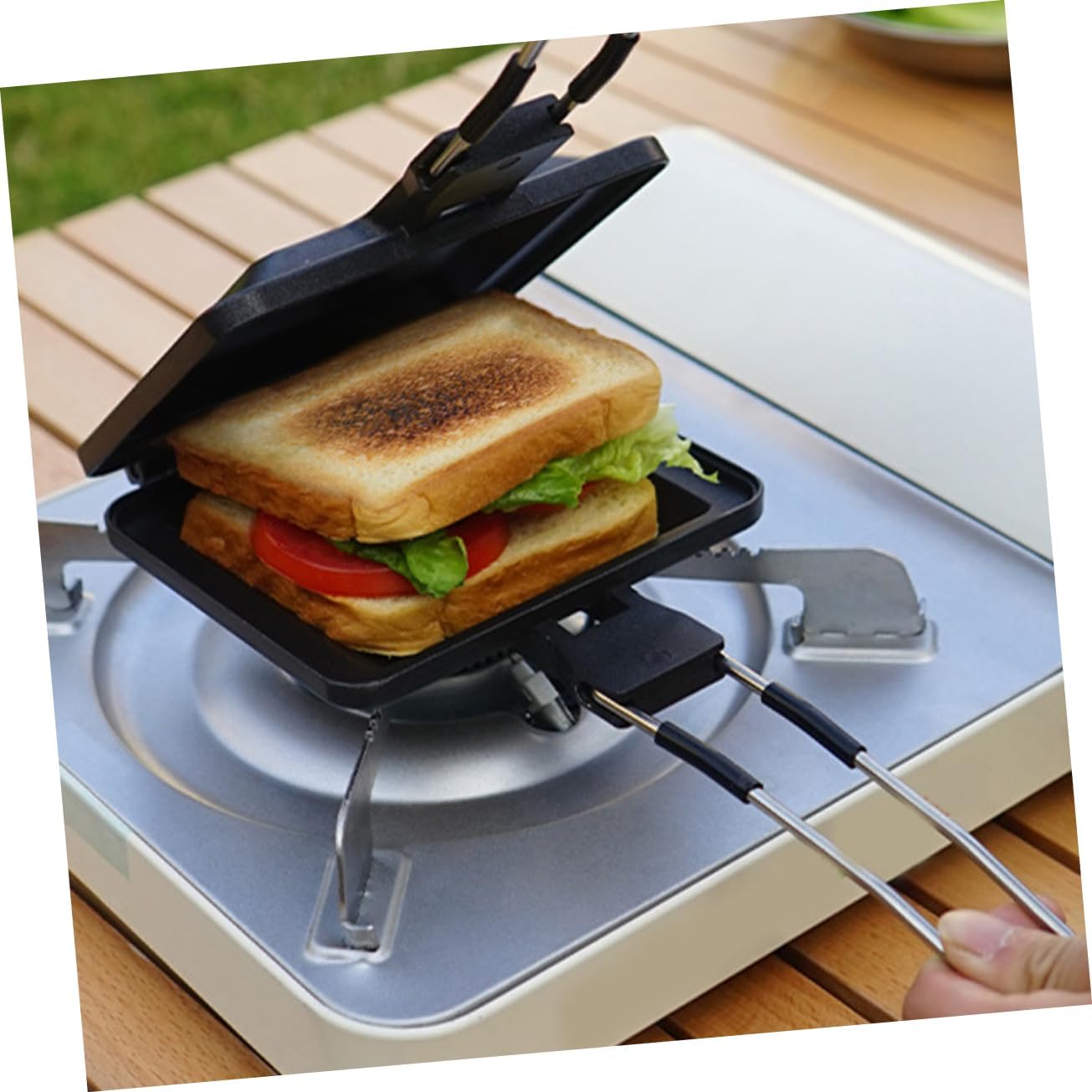 Garneck Sandwichera Bread Pans for Baking Kitchen Sandwich Makers Non-stick Breakfast Machine Practical Cookware