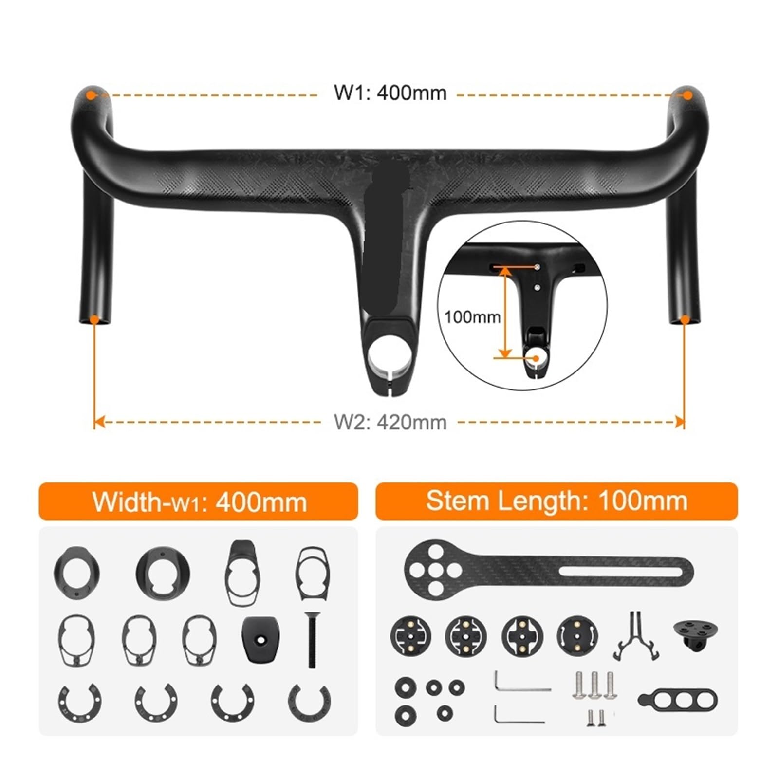 Accessoires de vélo guidon route intégré T800