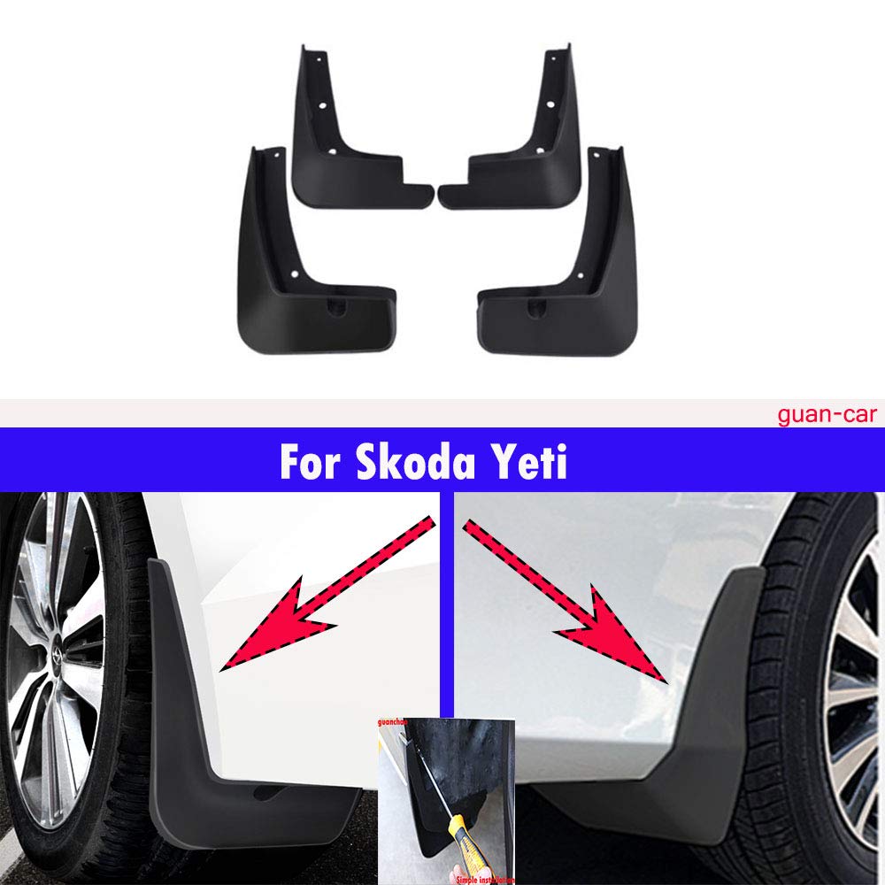 Parafango auto 4 pz Parafanghi Paraspruzzi Parafango Nuovo Per Yeti 2015 2016 2017 2018 2019 2020