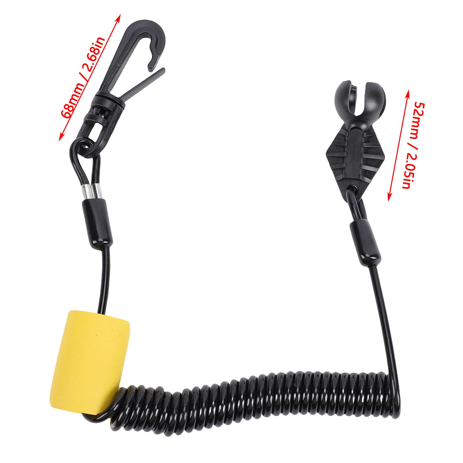 Qcwwy Chiave con Cordino di Sicurezza per 900, Cavo a Spirale con Portachiavi per Moto d'Acqua e