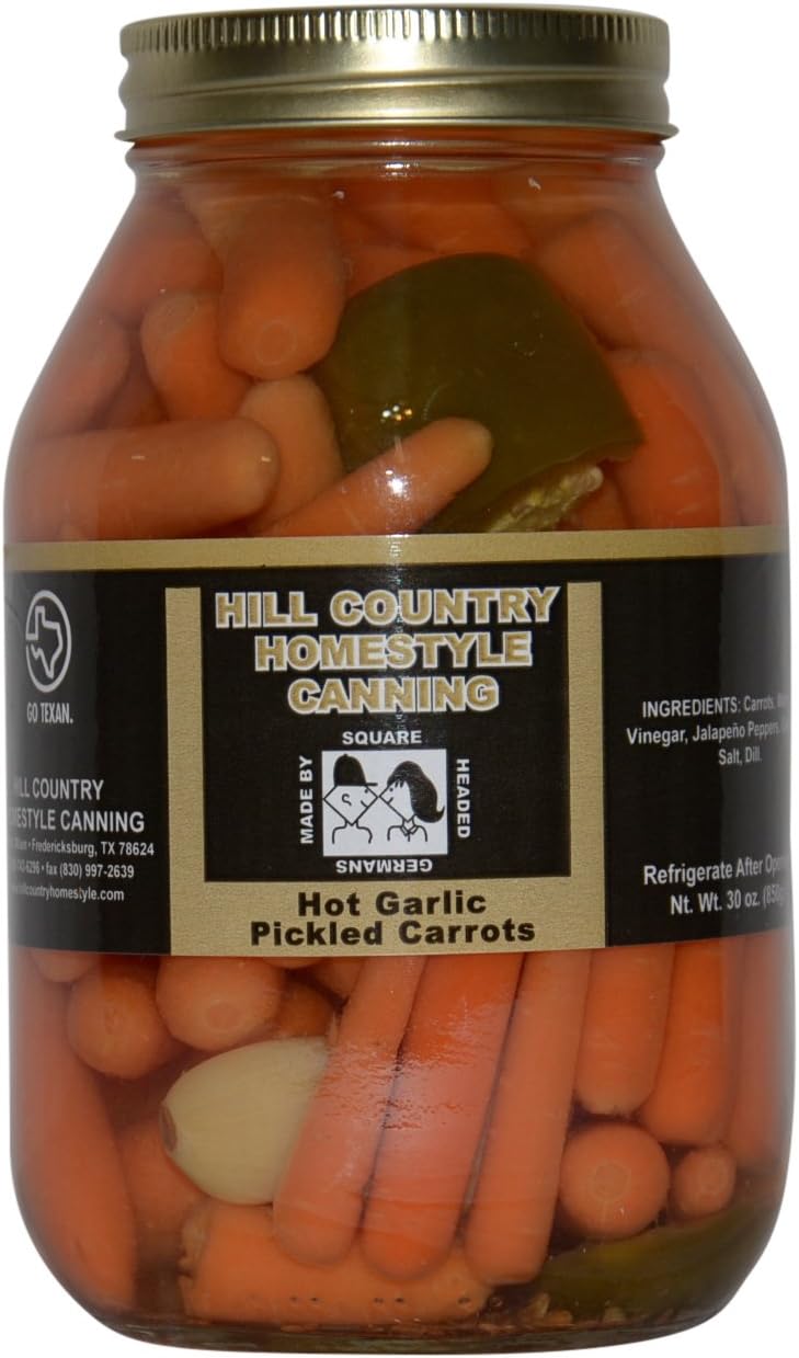 Texas Hill Country Hot Garlic Dill Carrots 32oz