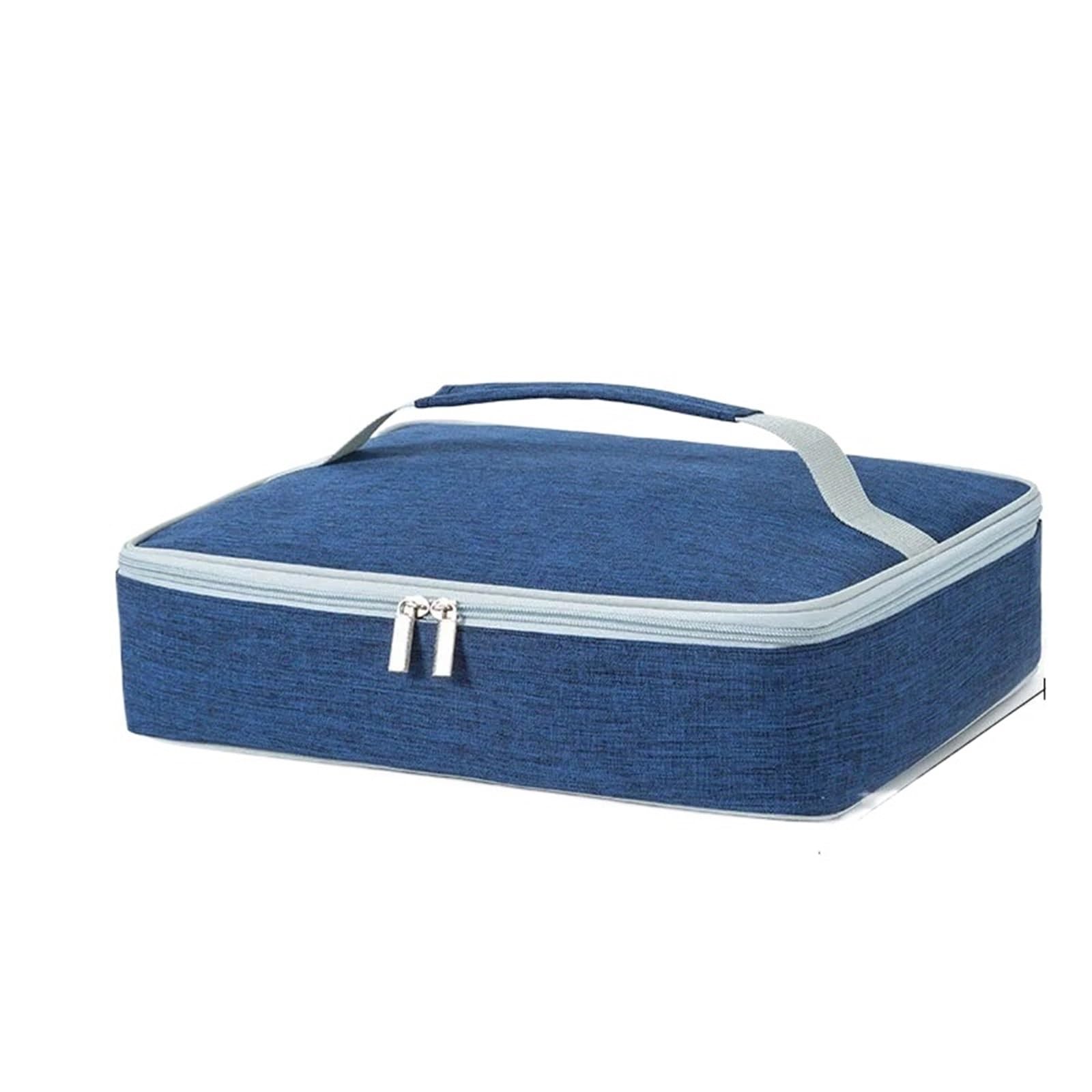 Sac à déjeuner thermique carré, 2 pièces, porte-aliments de pique-nique Portable, refroidisseur isolé, sacs boîte Bento