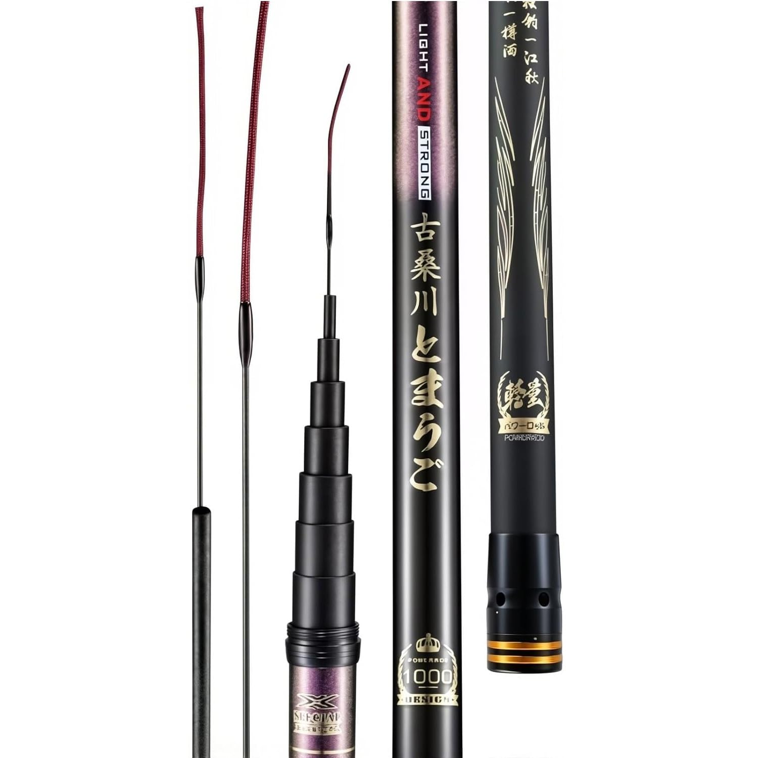 Hushdml One Color Telescopic Carbon Fibre Fishing Rod 9M–18M Ultralight Super-Stiff Coarse Fishing Rod For Long Fishing Sessions