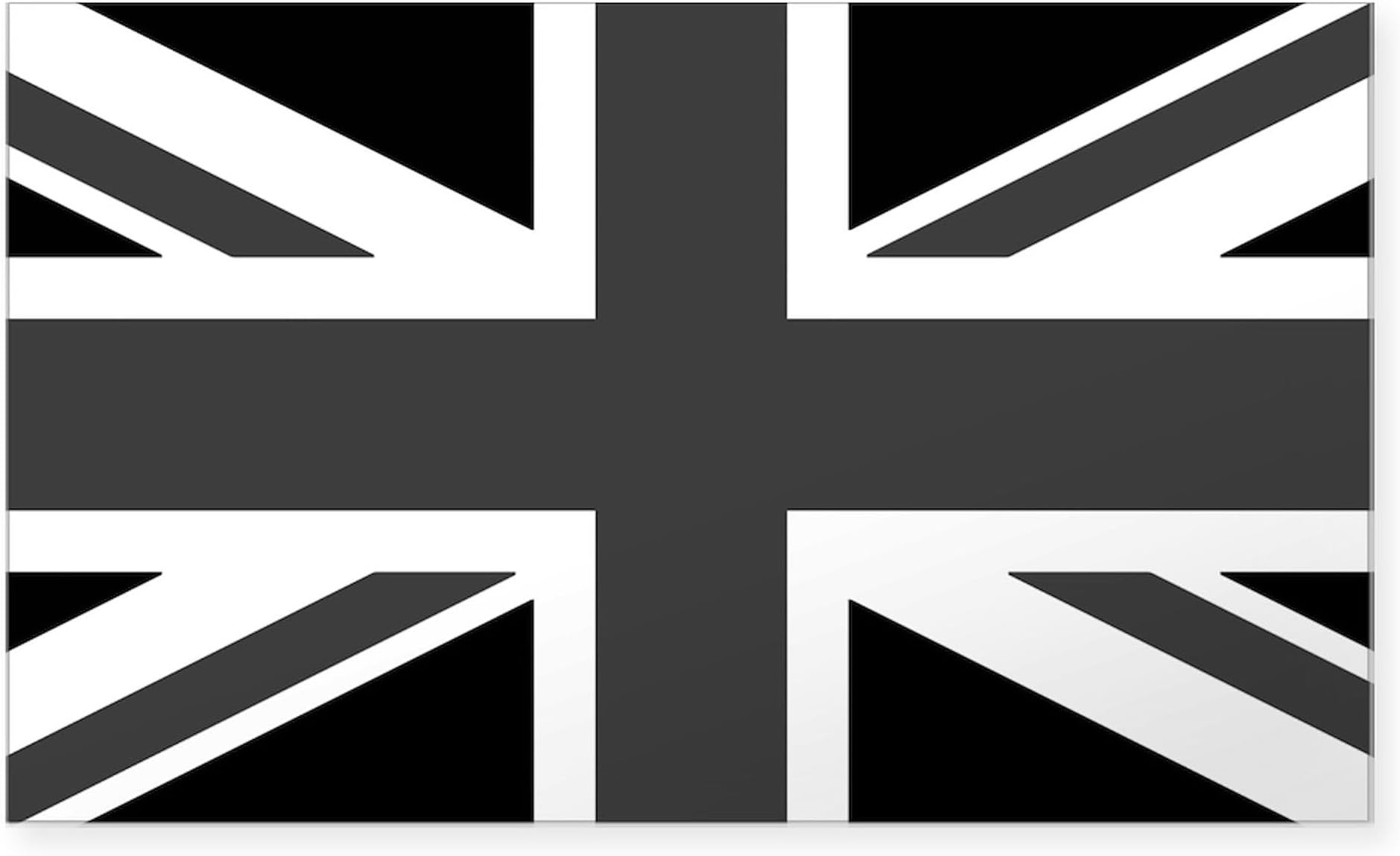 Amazon.com - Black Jack Flag Sticker (Union UK bw White British Britain)