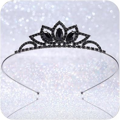 Kilshye Crystal Princess Tiara Silver Small Rhinestone Tiaras Crown for Girls