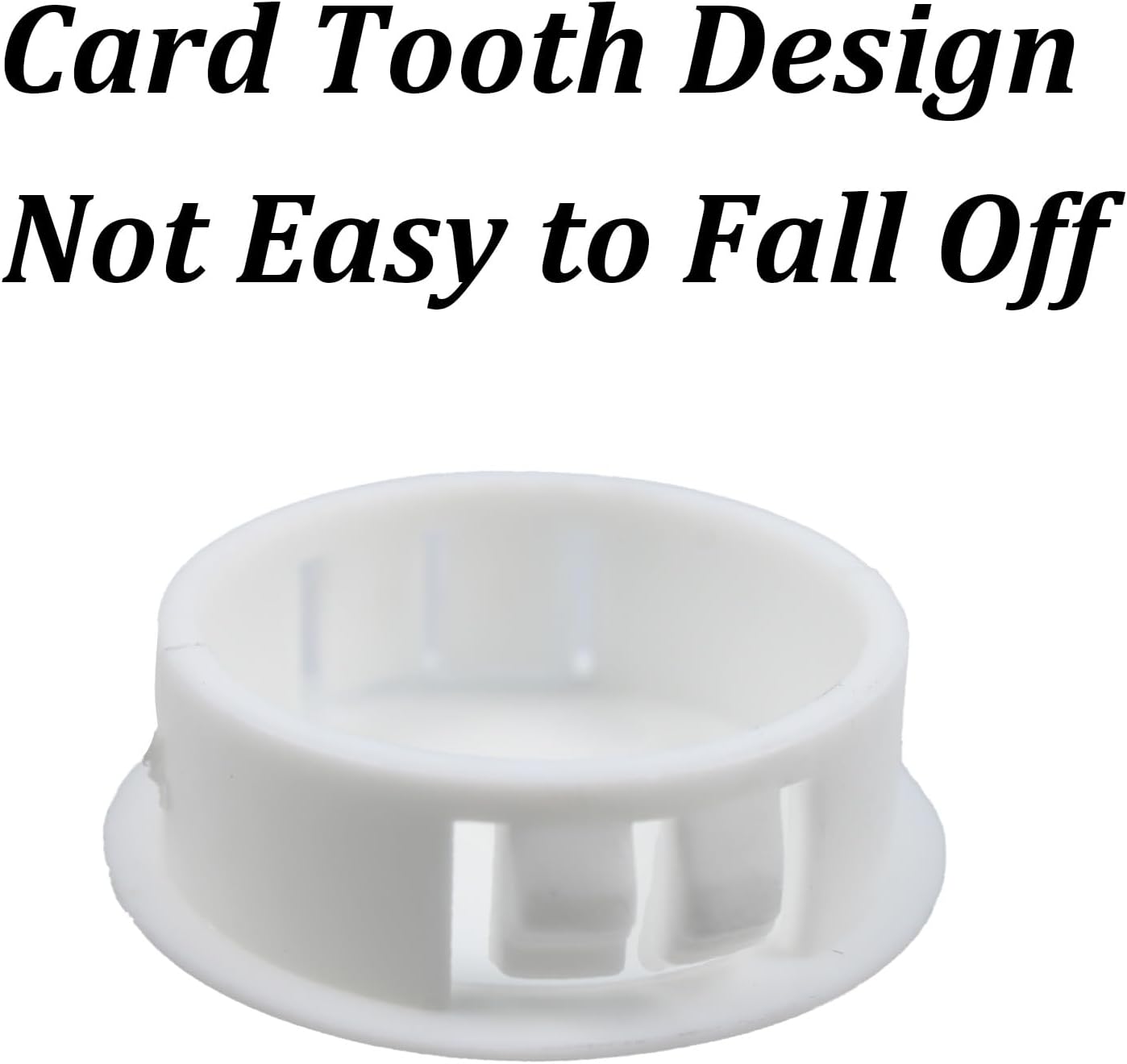 15 PCS 1-3/16 Inch White Hole Plug, 30mm Circular Plastic Snap in Locking Tube Plug, Embedded Panel Plastic Fastener Cover, Furniture Fence Column Tube Insertion End Cover