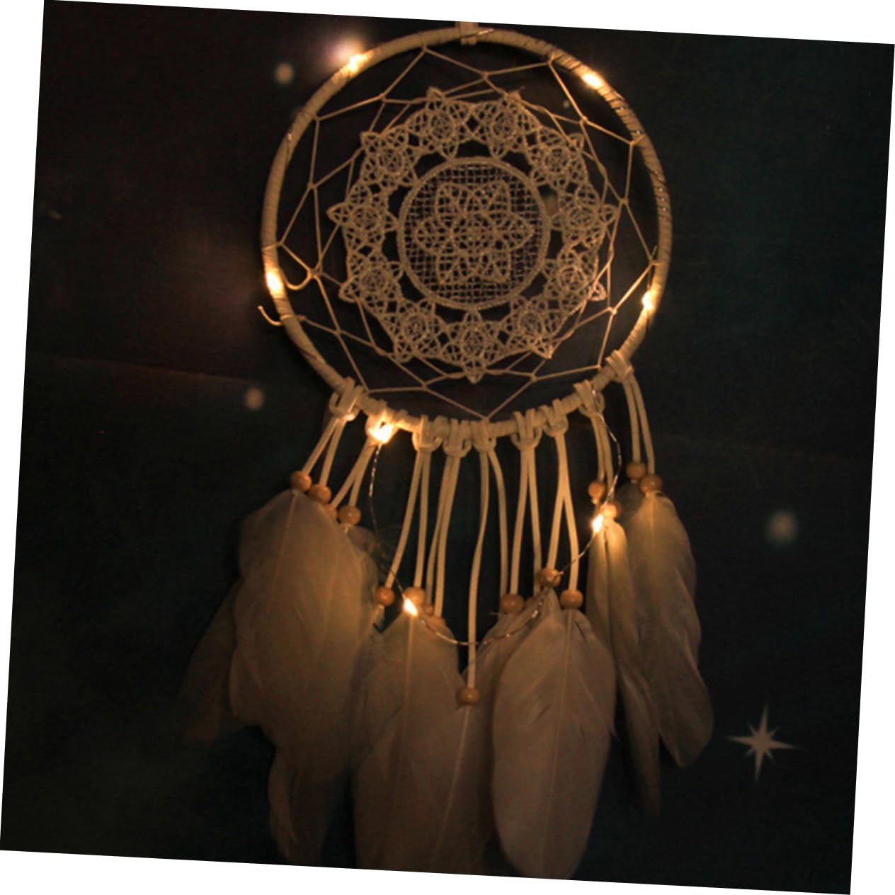 HAPINARY DIY Wreath Ring Metal Ring for Dream Catcher Rustic Craft Hoops Home Decor Accessory