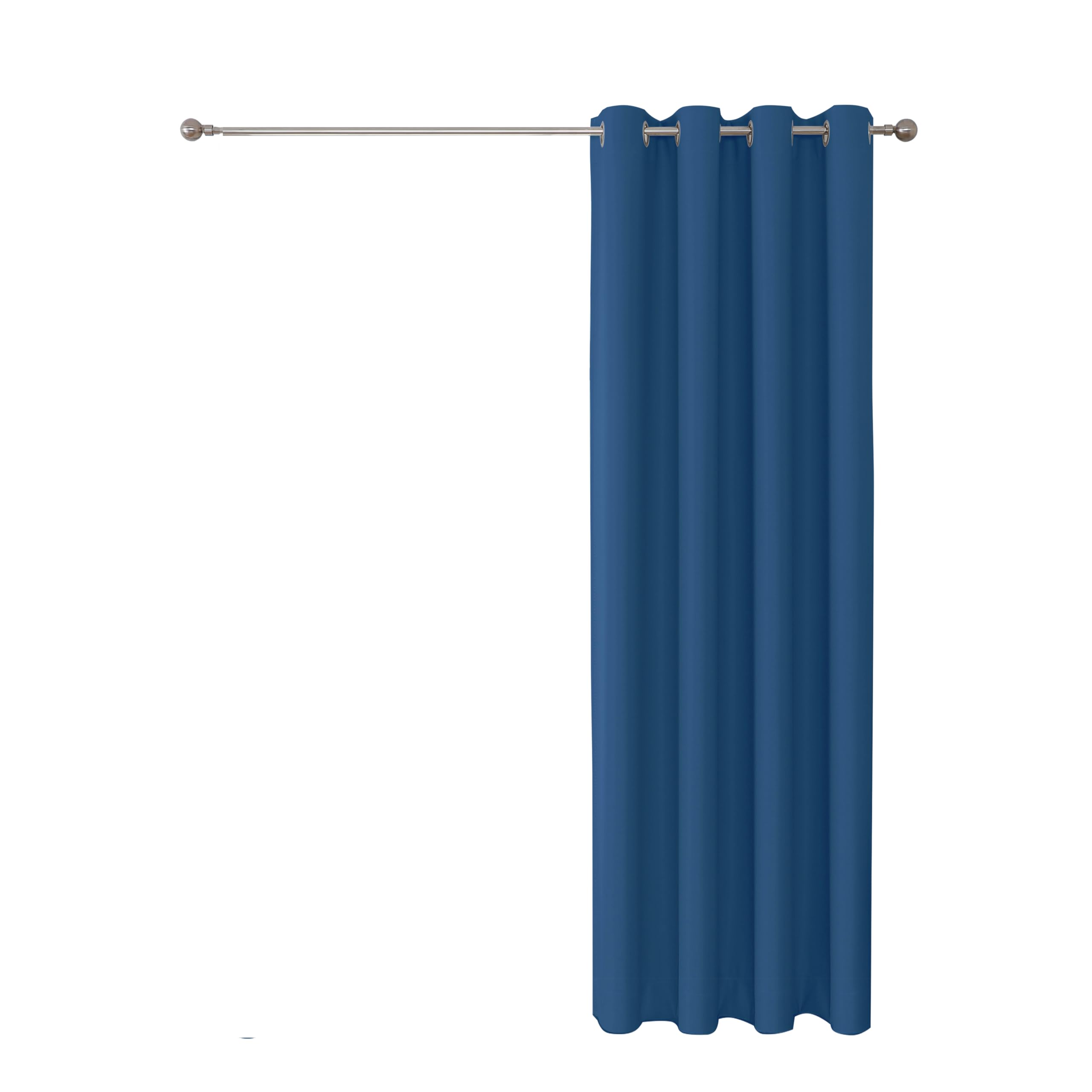 Upcortinassi Flame Retardant Blackout Curtains Thermal Insulated for School Classroom Dorm Nursing Home Navy Blue 52 x 84 1 Panel
