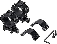 Vista 3 de 25.4/30/34mm Scope Rings, Medium/High Profile Scope Mounting Ring for 11/21mm Rail with Picatinny Top Rail Cover Heavy-Duty Screws, 2 Pack