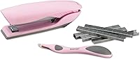 Vista 1 de Bostitch Office Velvet Stapler Value Kit, No-Jam, Includes Staples and Magnetic Staple Remover, Pink (B326-PP-VLT-PNK)