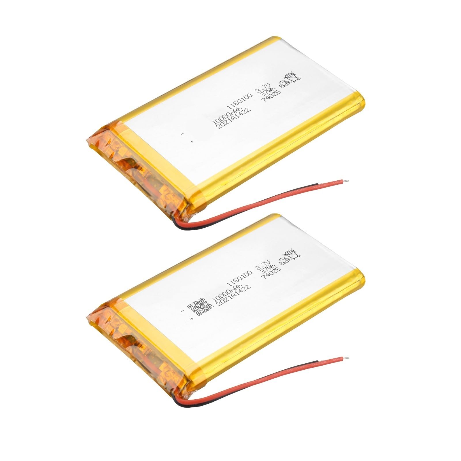 1160100 10000 mAh 3,7 V, 1/2/3/4 pièces(2pcs)
