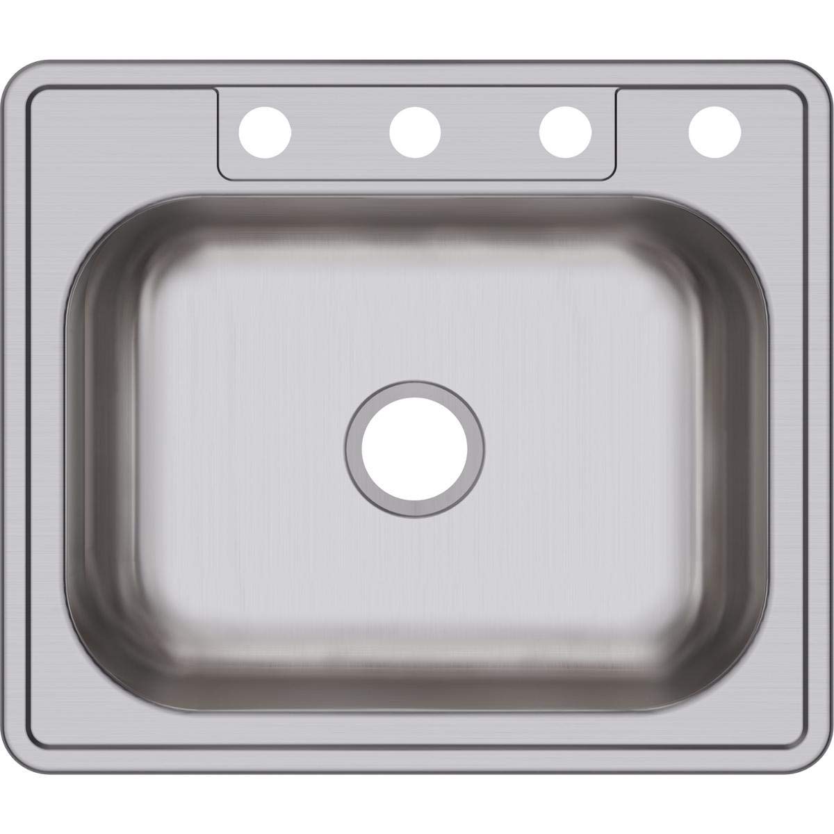 Elkay D125214 Dayton Single Bowl Drop-in Stainless Steel Sink 25 x 21