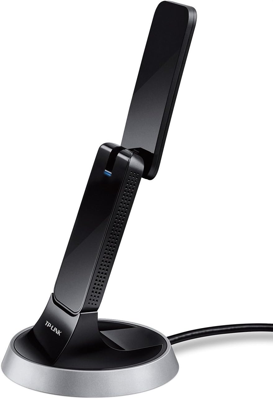 AC1900 USB 3.0 WiFi Adapter for PC(Archer T9UH)- Dual Band Wireless Network Dongle for Desktop with 2.4GHz/5GHz High Gain Antennas, Supports Windows 11/10/8.1/8/7, Mac OS 10.9-10.14