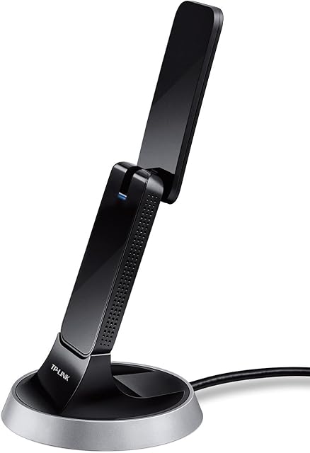 TP-Link AC1900 USB 3.0 WiFi Adapter for PC(Archer T9UH)- Dual Band Wireless Network Dongle for Desktop with 2.4GHz/5GHz High Gain Antennas, Supports Windows 11/10/8.1/8/7, Mac OS 10.9-10.14