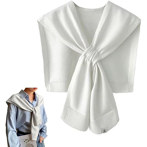 Women's Fashion Knitted Shawl - Khaki Sweater Shawl for Air-Conditioned Rooms