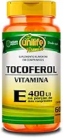 Alfa Tocoferol 400 Ui Vitamina E Unilife Vegan 60 Cp