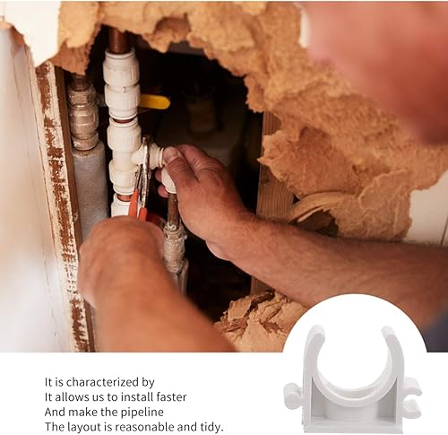 Miniatura 8 de Yardwe 200 ganchos de soporte de tubería Pex, abrazaderas de soporte PEX con gancho en U de 12 pulgada, clips de abrazadera de tubería de suministro