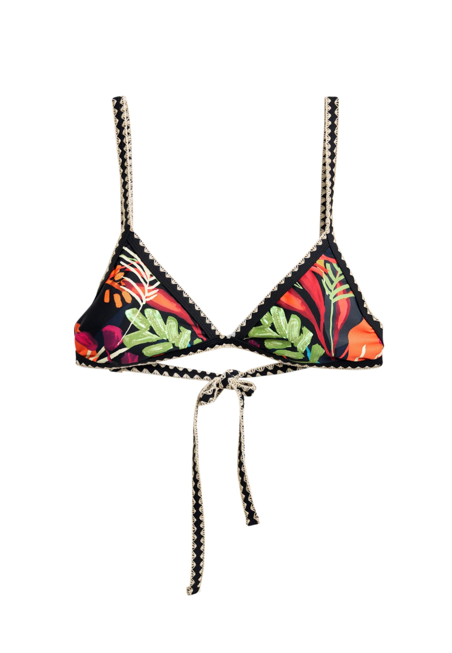 Desigual Damen Schwarz 25Swmk05 Bikini-Top, Xl Eu