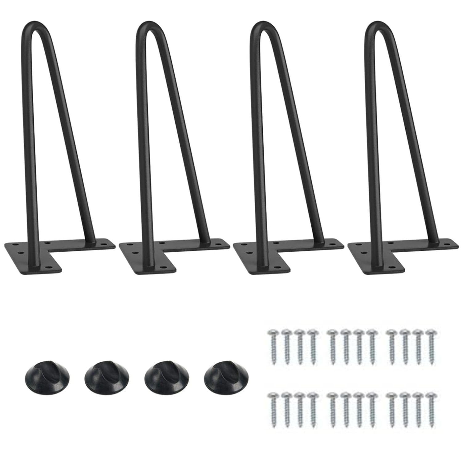 Patas para muebles con 250 kg de carga y base de goma antirrayaduras