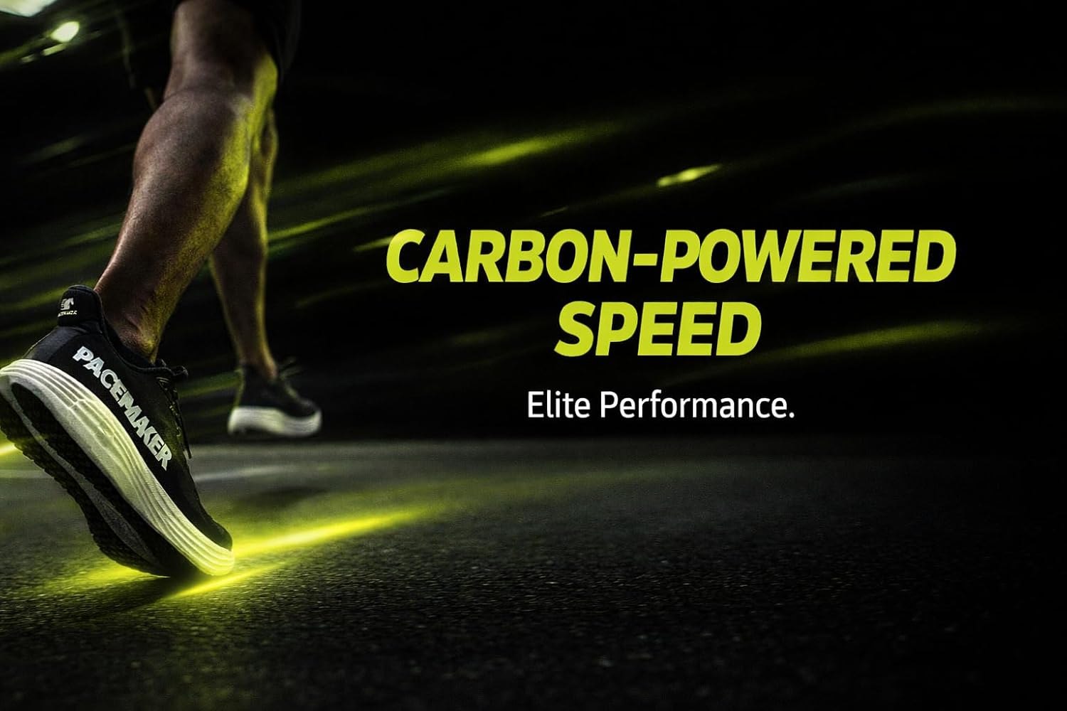 PACEMAKER Speed Carbon Plate Running Shoes for Men & Women – Ultra-Lightweight 8.2 oz Trainers with E-TPU Energy Return, High-Foam EVA Cushioning & Breathable Jacquard Upper – Daily Run & Walking
