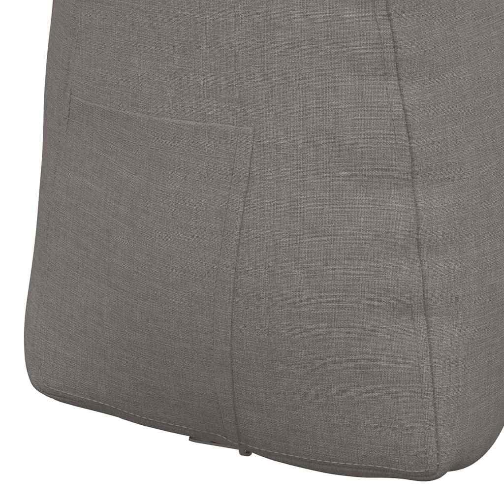 Cuscino per la schiena, 60 x 24 x 50 cm, in tessuto, cuscino lombare ergonomico con rivestimento sfoderabile, supporto ortopedico per divano, ufficio, auto, traspirante e antiscivolo