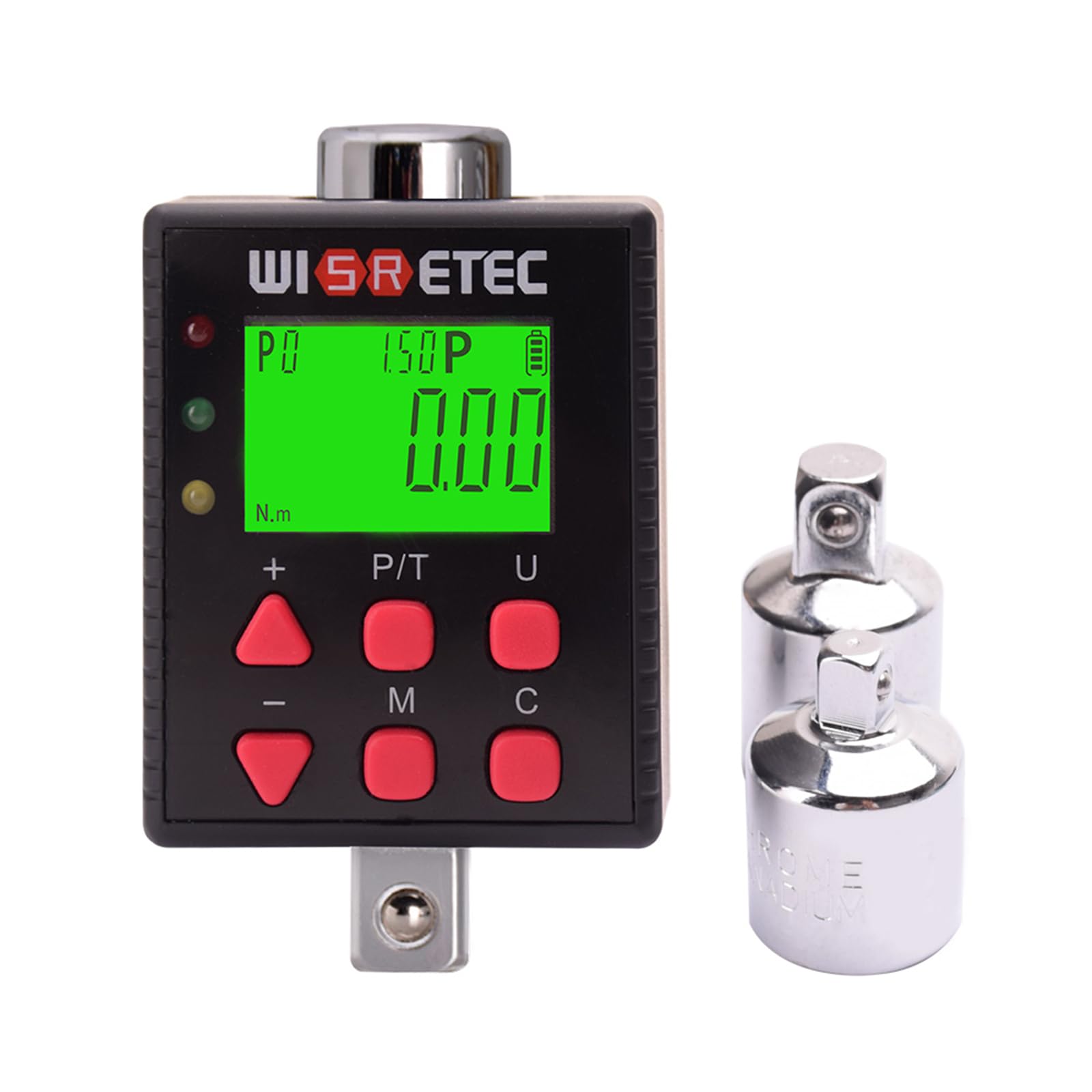 Misuratore di coppia digitale ad alta precisione Adattatore di coppia digitale Strumento regolabile per meccanici professionali 0.1-340NM Tester a grande schermo