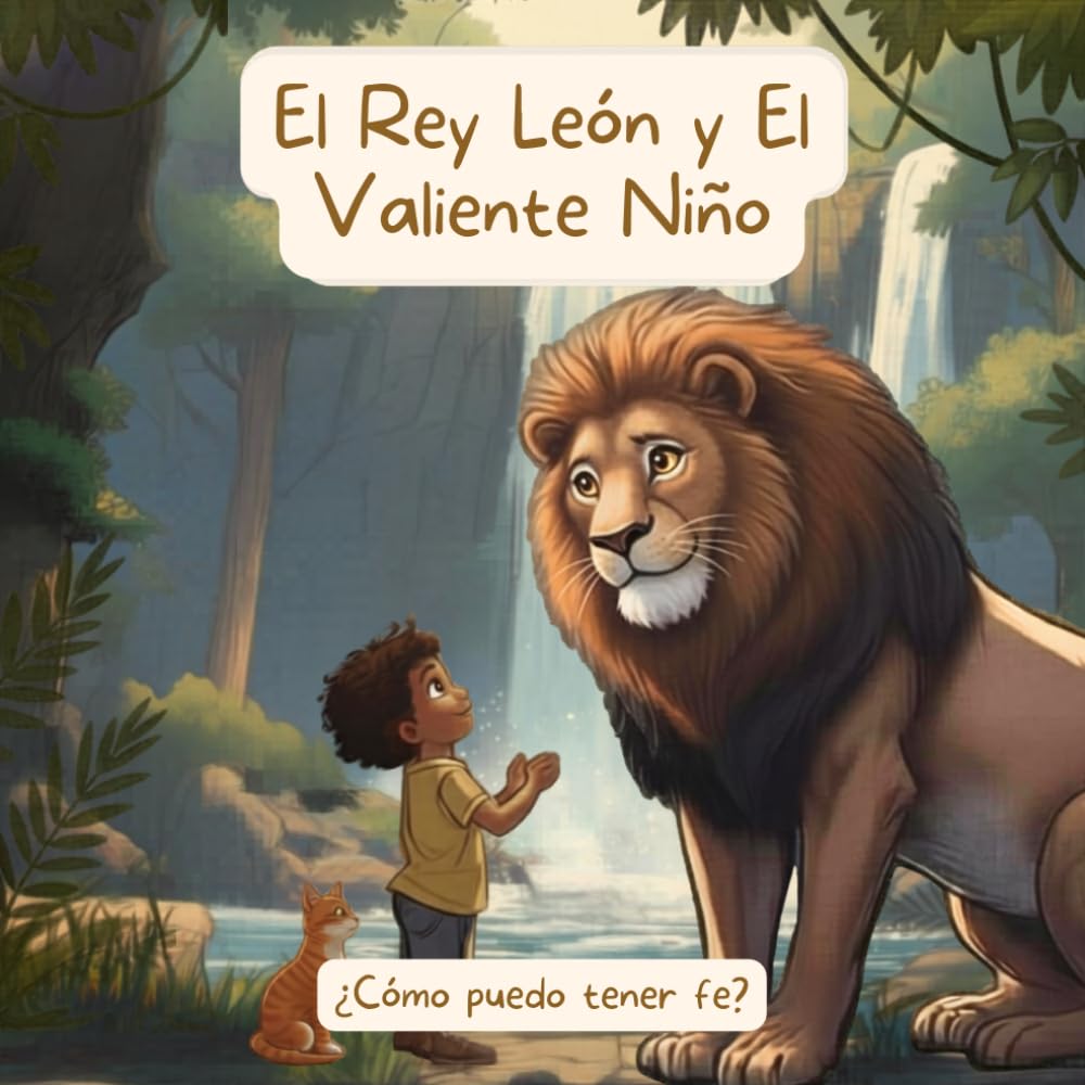 El Rey León y El Valiente Niño: Aprendiendo acerca de la fe, cuento para niños 3-7 años, El Valiente niño David en amistad con El Rey León (Spanish ... para dormir, faith, children | 8.5"x8.5"
