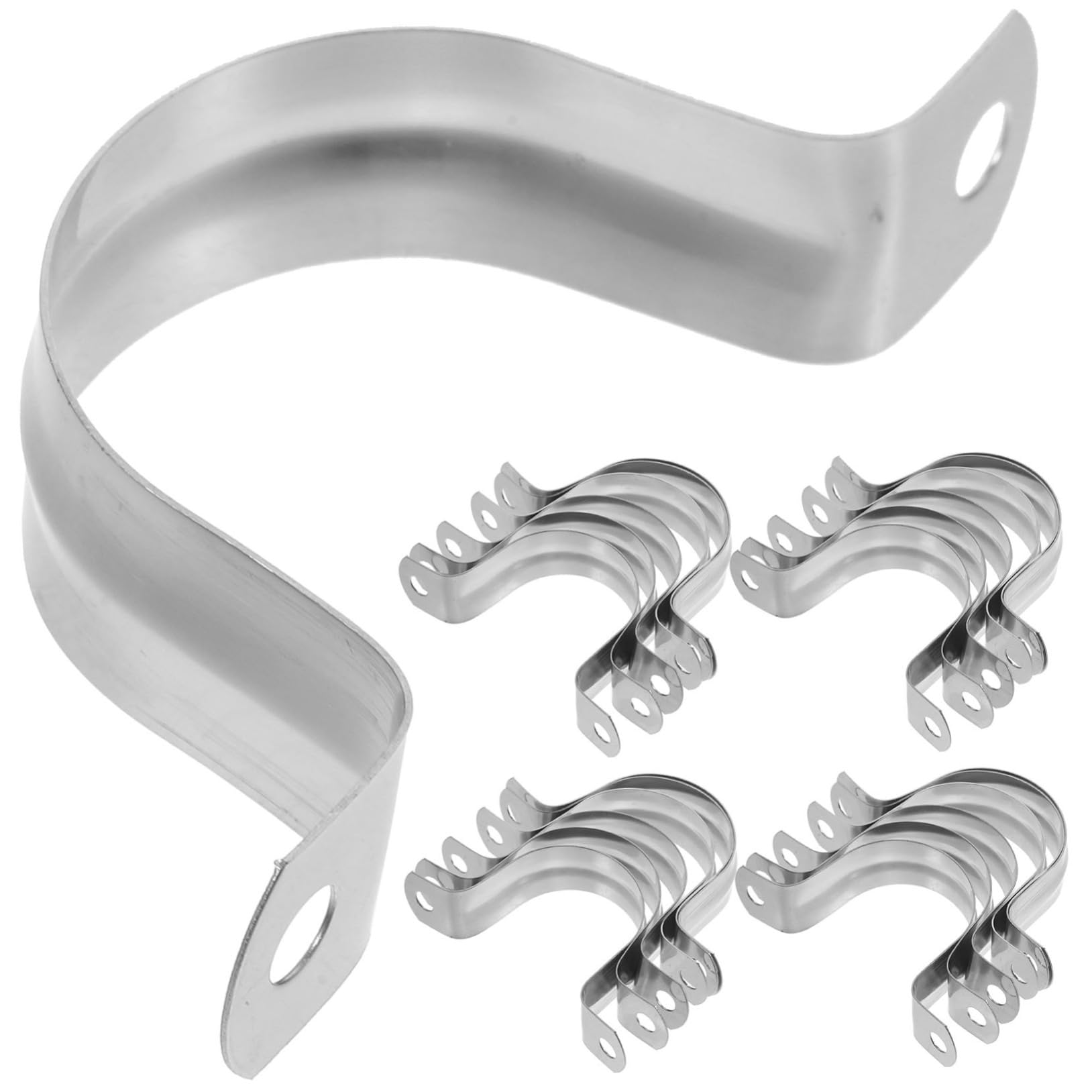 100pièces Lot De Colliers De Serrage Pour Tube u Colliers Robustes Fil Métallique De Tension Pour Tube
