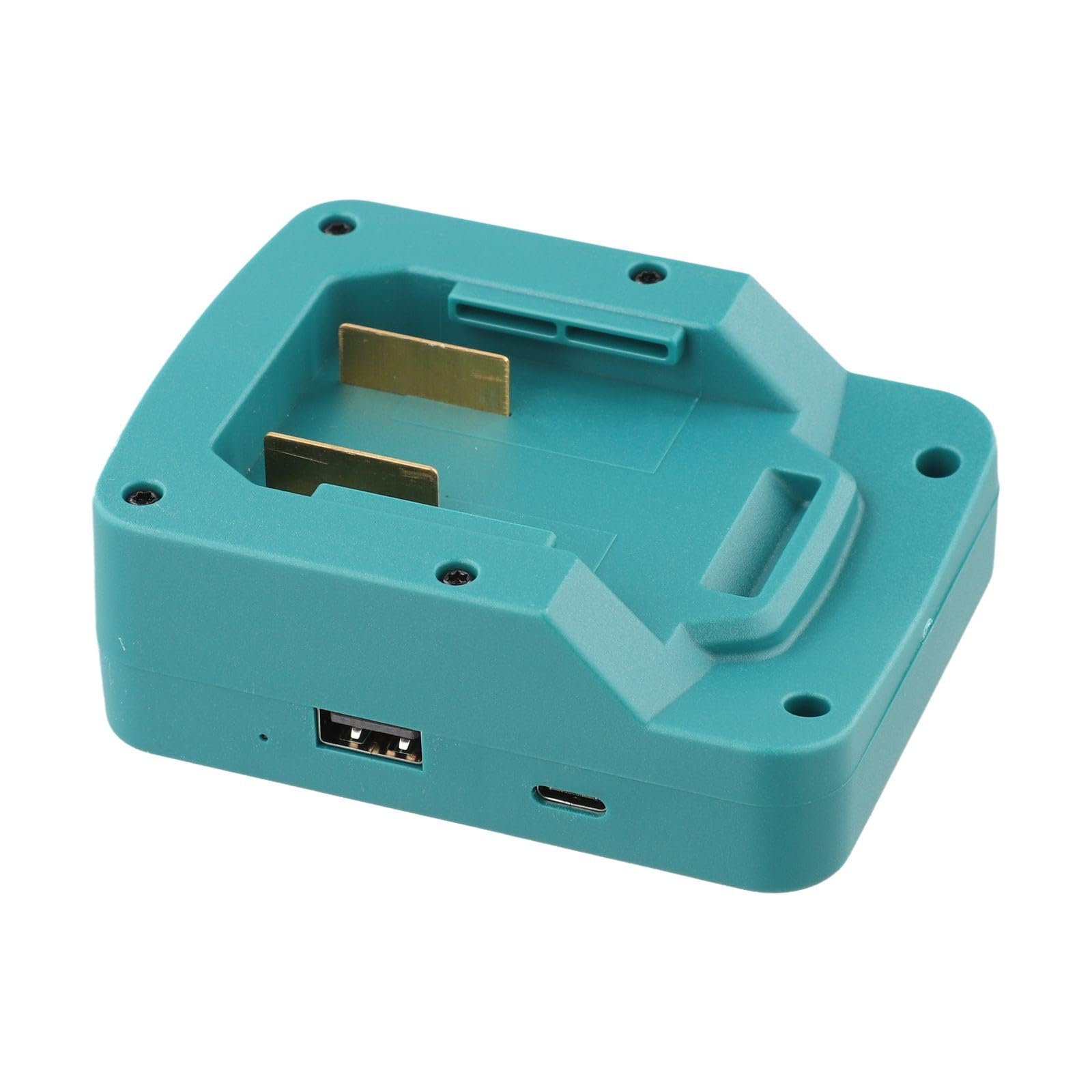 Kabelloser Akku-Ladegerät-Adapter, Elektrowerkzeug-Akku-Konverter, USB-Ladestation für Parkside X20V TEAM PAP20A1 PAP20A3, 18 W PD QC3.0 Ausgang mit 7-15 W Pad, tragbares Netzteil für Camping DIY