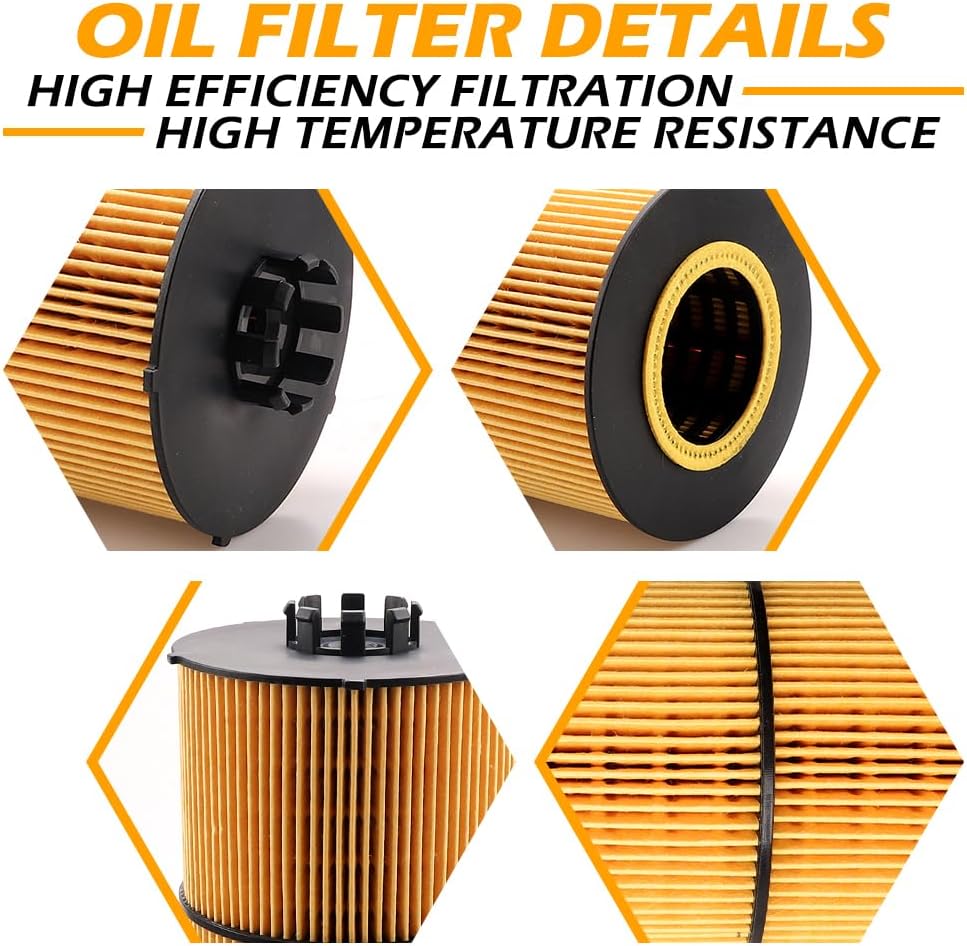 AF27879 FS19915 PF9908 P551005 Filter Kit Compatible with Freightliner DD13 DD15 DD16 Series Engines, Includes Oil, Air, Fuel & Water Separator Filters
