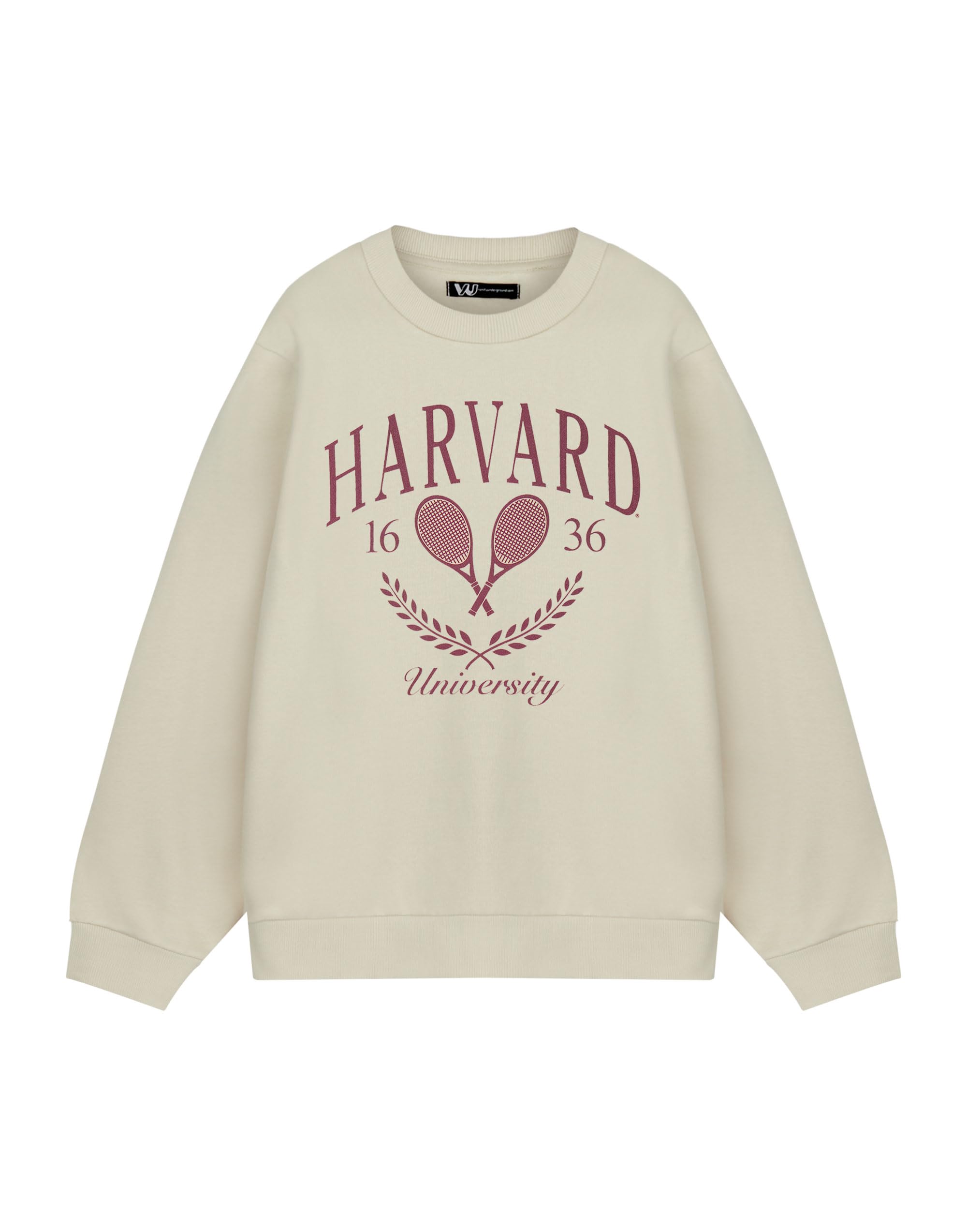 B&Q -  Harvard Unisex Beige Tennis Sweatshirt (Large)
