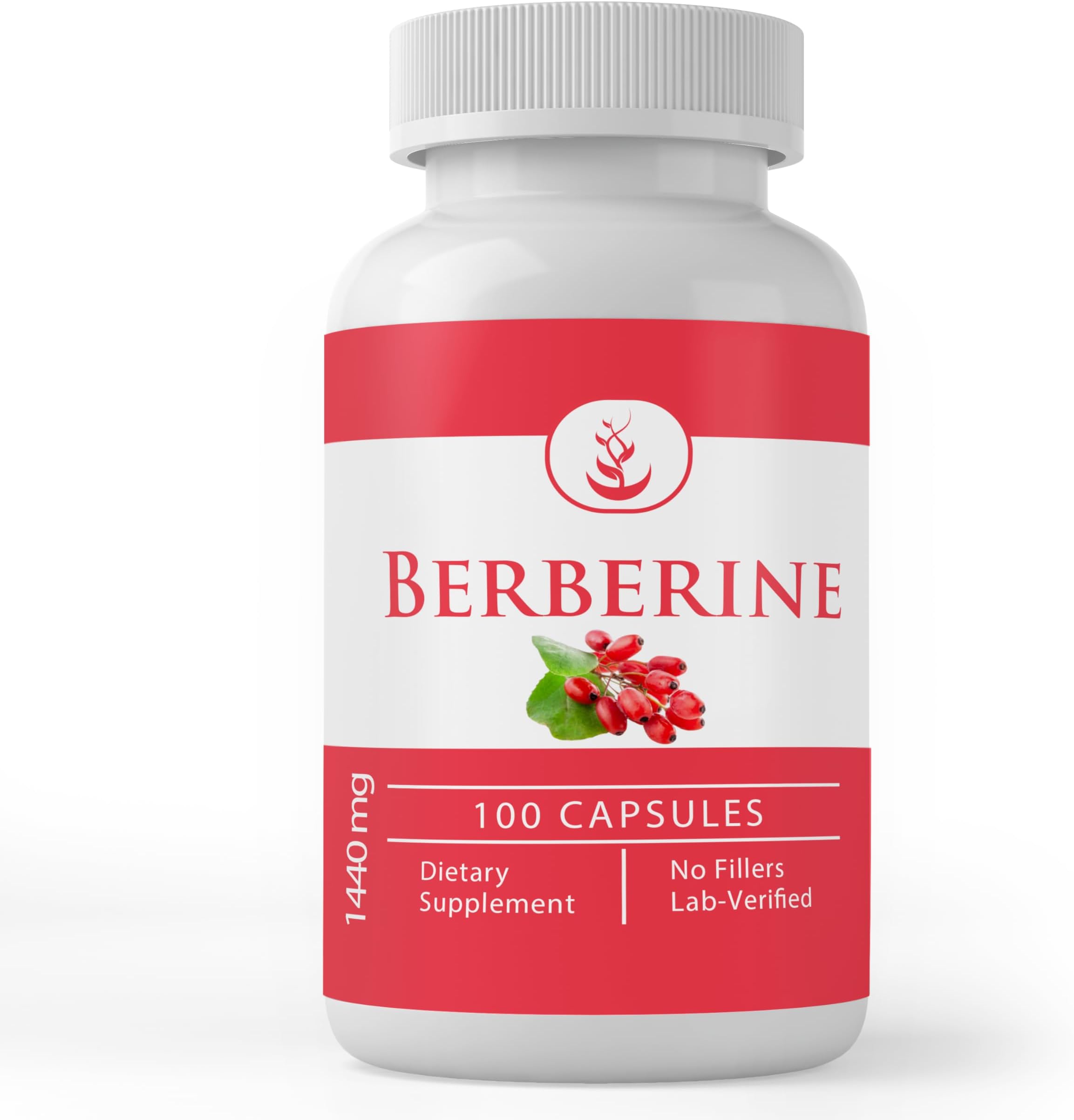 Berberine, (100 Capsules) Always Pure, No Additives Or Fillers, Lab Verified