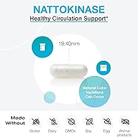 Vista 3 de XYMOGEN Nattokinase - Apoyo al bienestar cardiovascular y vascular - 100 mg de nattoquinasa - Fórmula enzimática - Vegano y sin OMG - 60 cápsulas