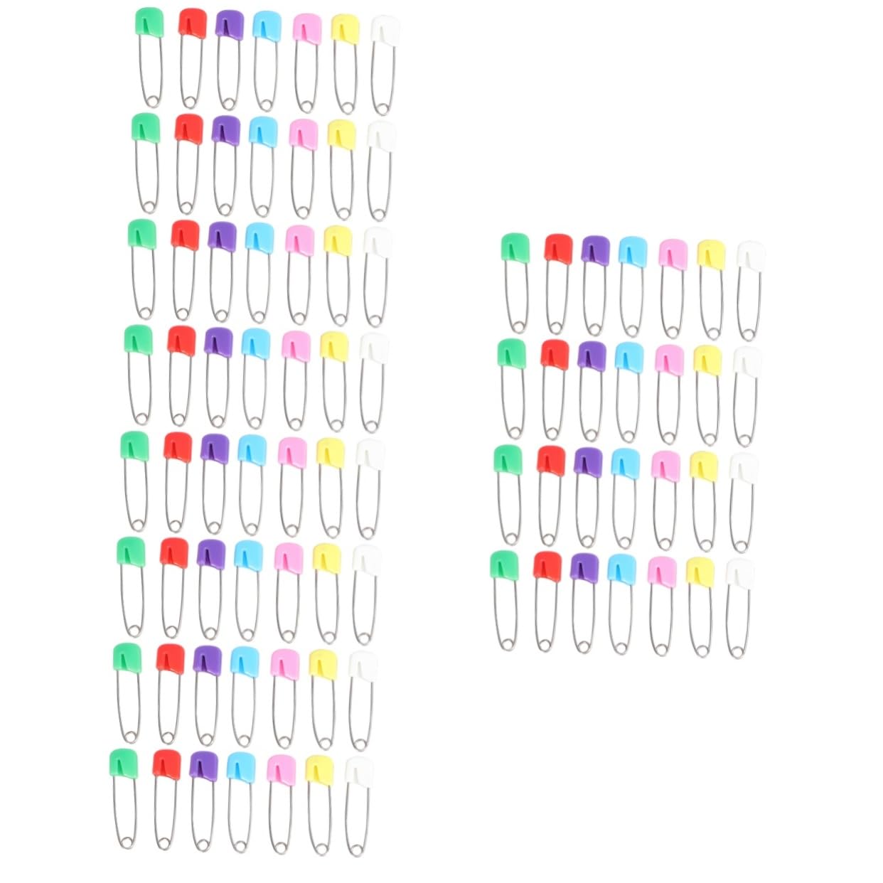 SEWACC 3sets Diaper Safety Pins Plastic Heads Small Safety Pins for Clothing Baby Nursing 100pcs*3