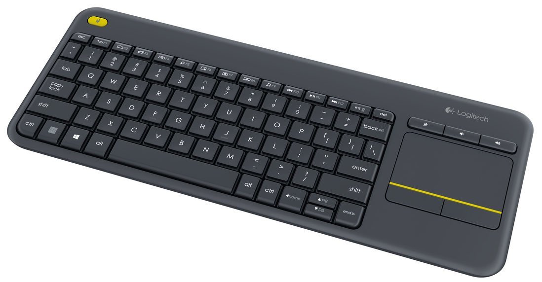Logitech K400 Plus wireless touch TV tastiera - PAN QWERTY