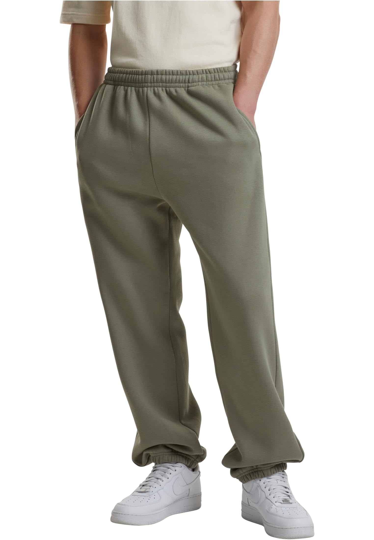 Urban Classics Fluffy Sweatpants paleolive, M