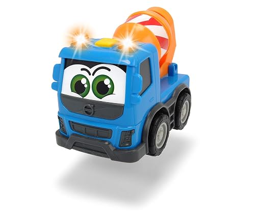Dickie Toys Happy Series-Volvo FMX Vehículos de Construcción para niños a Partir de 1 año, Volquete